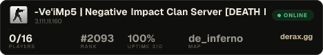 -Ve'iMp5 | Negative Impact Clan Server [DEATH MATCH]