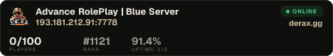 Advance RolePlay | Blue Server