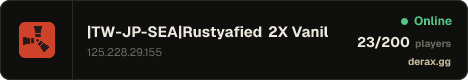 |TW-JP-SEA|Rustyafied 2X Vanilla|BP WIPE 08/07