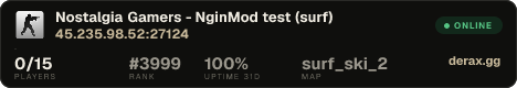 Nostalgia Gamers - NginMod test (surf)