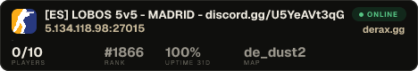[ES] LOBOS 5v5 - MADRID - discord.gg/U5YeAVt3qG