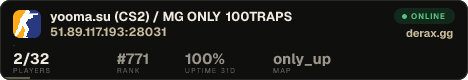 ███ yooma.su (CS2) / MG ONLY 100TRAPS