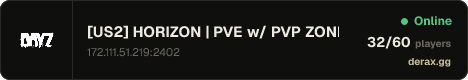 [US2] HORIZON | PVE w/ PVP ZONES | TRADER | HELIS | 6 Man