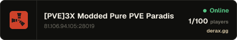 [PVE]3X Modded Pure PVE Paradise|RaidableBases|SkillTree