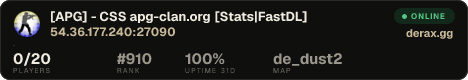 [APG] - CSS apg-clan.org [Stats|FastDL]