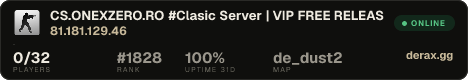 CS.ONEXZERO.RO #Clasic Server | VIP FREE RELEASE !