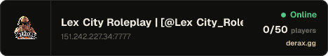 Lex City Roleplay | [@Lex City_Roleplay]