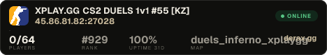 XPLAY.GG • CS2 DUELS 1v1 #55 • [KZ]