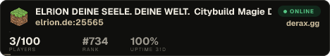 ELRION » DEINE SEELE. DEINE WELT. Citybuild Magie Deine Geschichte beginnt