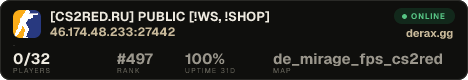 ███ [CS2RED.RU] PUBLIC [!WS, !SHOP]