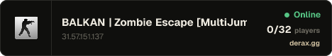 BALKAN | Zombie Escape [MultiJump + Parachute + Levels]