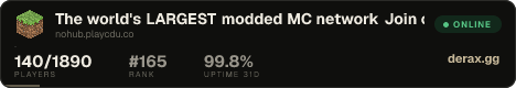 The world's LARGEST modded MC network Join one of our 50+ modpacks today!