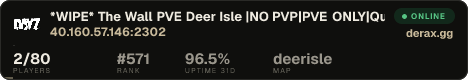 *WIPE* The Wall PVE Deer Isle |NO PVP|PVE ONLY|Quests|Missions|