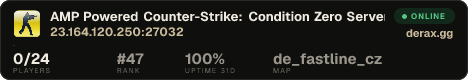 AMP Powered Counter-Strike: Condition Zero Server