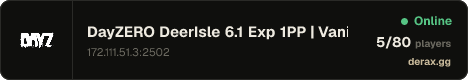 DayZERO DeerIsle 6.1 Exp 1PP | Vanilla+ | Adventure | No Bases