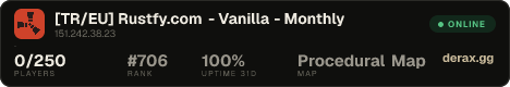 [TR/EU] Rustfy.com - Vanilla - Monthly