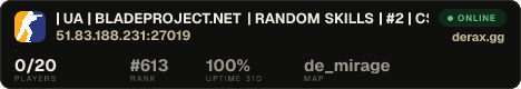 | UA | BLADEPROJECT.NET | RANDOM SKILLS | #2 | CS2 | SKINS