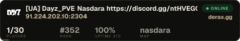 [UA] Dayz_PVE Nasdara https://discord.gg/ntHVEGC5U2
