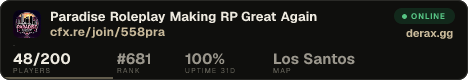 Paradise Roleplay ➜Making RP Great Again