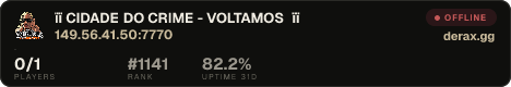 ï¿½ï¿½ CIDADE DO CRIME - VOLTAMOS ï¿½ï¿½