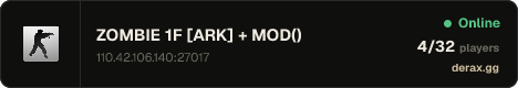 ZOMBIE 1F [ARK] + 阴间僵尸 MOD(无限备弹)