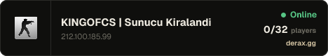 KINGOFCS | Sunucu Kiralandi