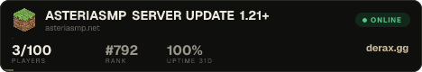 ✦ ASTERIASMP ✦ · SERVER UPDATE · 1.21+