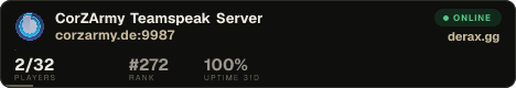 CorZArmy Teamspeak Server