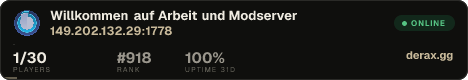 Willkommen auf Arbeit und Modserver