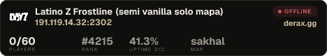 Latino Z Frostline (semi vanilla solo mapa)