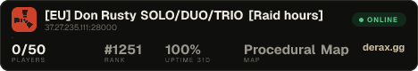 [EU] Don Rusty SOLO/DUO/TRIO [Raid hours]
