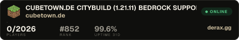 CUBETOWN.DE • CITYBUILD (1.21.11) OPEN BETA