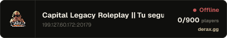 Capital Legacy Roleplay || Tu segunda vida