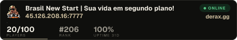 Brasil New Start | Sua vida em segundo plano!