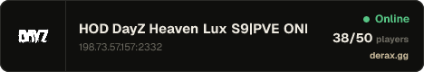 HOD DayZ Heaven Lux S9|PVE ONLY|AI City|Helis|Quests|Airdrops|F