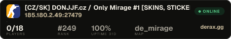 [CZ/SK] DONJJF.cz / Only Mirage #1 [SKINS, STICKERS, CHARMS]